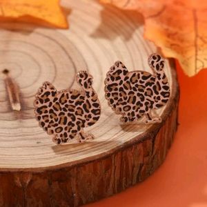 🍉5 for $25* Leopard Print Turkey Earrings